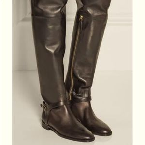 Genuine leather Burberry over the knee boots!